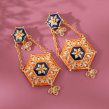 Gota Patti Shahi Jharokha Baaliyan Earrings