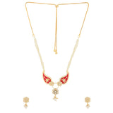 Gota Patti Phoolmoti Haar Necklace  Set