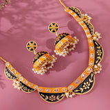 Gota Patti Jaipuri Shringar Necklace  Set