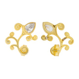 Vines Olive Twine Stud Earrings