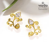 Vines Olive Twine Stud Earrings