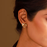 Vines Olive Twine Stud Earrings