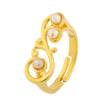 Vines Jasmine Curl Sterling Silver Ring