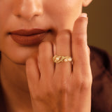 Vines Jasmine Curl Sterling Silver Ring