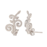 Vines Tangle & Bloom Sterling Silver Earrings