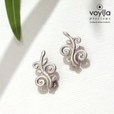 Vines Tangle & Bloom Sterling Silver Earrings