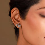 Vines Tangle & Bloom Sterling Silver Earrings