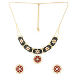 Gota Patti Rajsi Phool Necklace Set