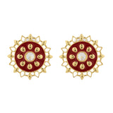 Gota Patti Rajsi Phool Necklace Set