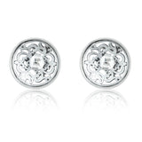 Cave Chronicles Stone Lotus Bloom Stud Earrings