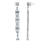 Cave Chronicles Floral Embellish Dangle Earrings