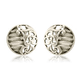 Cave Chronicles 925 Sterling Silver Chisel Grace Stud Earrings