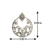 Cave Chronicles 925 Sterling Silver Bloom Etching Earrings