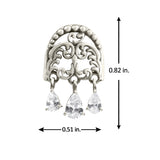 Cave Chronicles 925 Sterling Silver Petal Fresco Stud Earrings