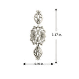 Cave Chronicles 925 Sterling Silver Mythic Vine Dangle Earrings
