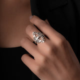 Cave Chronicles 925 Sterling Silver Divine Essence Line Ring