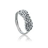 Cave Chronicles Floral Embellish Dangle Ring