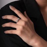 Cave Chronicles Floral Embellish Dangle Ring