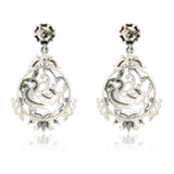 Cave Chronicles 925 Sterling Silver Peacock Reverie Dangle Earrings