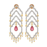 Shahi Dwar Leher Gold Dangler Earrings