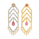 Shahi Dwar Leher Gold Dangler Earrings