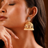 Shahi Dwar Maharani Sa Jhumka Earrings