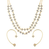 Shahi Dwar Rawal Dastoor Necklace Set with Interchangeable Earrings