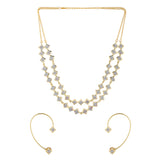 Shahi Dwar Rawal Dastoor Necklace Set with Interchangeable Earrings