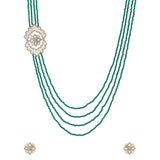 Shahi Dwar Jhalar Raani Haar Beaded Necklace Set