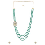 Shahi Dwar Jhalar Raani Haar Beaded Necklace Set