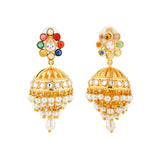 Navratan Astha & Nava Jhumka Earrings