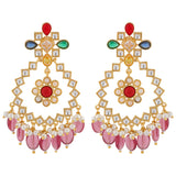 Navratan Starlit Gems Dangle Earrings