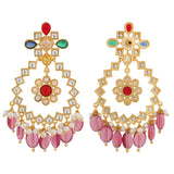 Navratan Starlit Gems Dangle Earrings