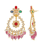 Navratan Starlit Gems Dangle Earrings