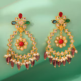 Navratan Starlit Gems Dangle Earrings