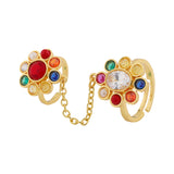 Navratan Galaxy Of Gems Knuckle Ring