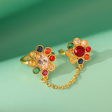 Navratan Galaxy Of Gems Knuckle Ring