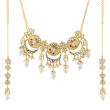 Navratan Eternal Orbit Collar Necklace Set