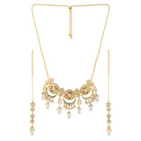 Navratan Eternal Orbit Collar Necklace Set