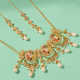 Navratan Eternal Orbit Collar Necklace Set