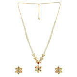Navratan Luminous Collar Necklace Set