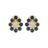 Navratan Droplet Radiance Collar Necklace Set