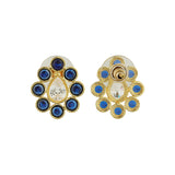 Navratan Droplet Radiance Collar Necklace Set