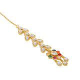 Navratan Aurora Drops Maang Tikka