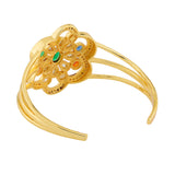 Navratan Blooming Gems Cuff Bangle