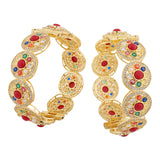 Navratan Divine Flora Hinge Bangles