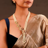 Navratan Golden Grace Mid Necklace Set