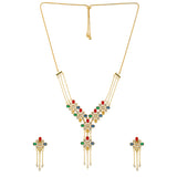 Navratan Eternal Symmetry  Short Necklace Set