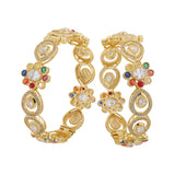 Navratan Liquid Radiance Hinge Bangles