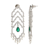 Shahi Dwar Leher Silver Dangler Earrings
